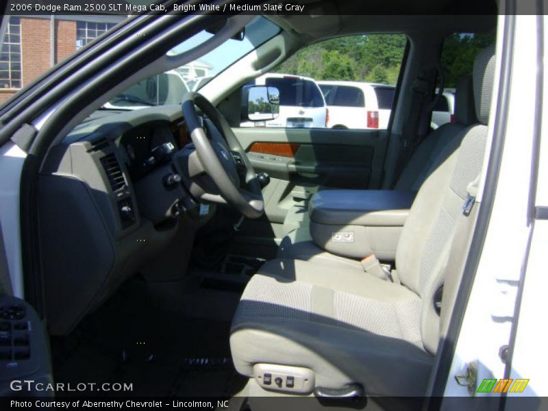 Bright White / Medium Slate Gray 2006 Dodge Ram 2500 SLT Mega Cab