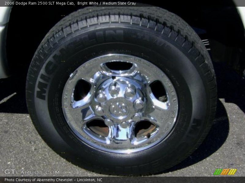 Bright White / Medium Slate Gray 2006 Dodge Ram 2500 SLT Mega Cab