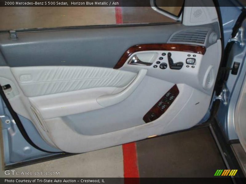 Horizon Blue Metallic / Ash 2000 Mercedes-Benz S 500 Sedan