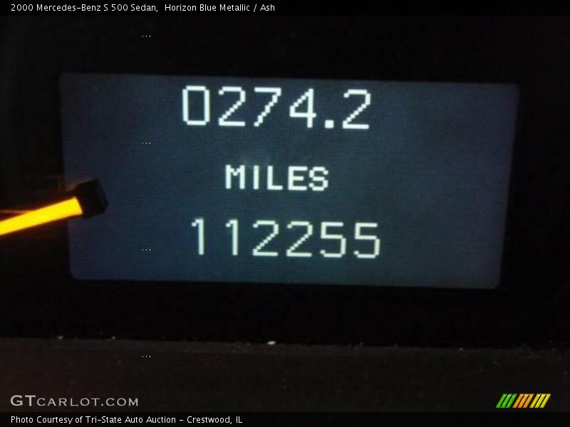 Horizon Blue Metallic / Ash 2000 Mercedes-Benz S 500 Sedan