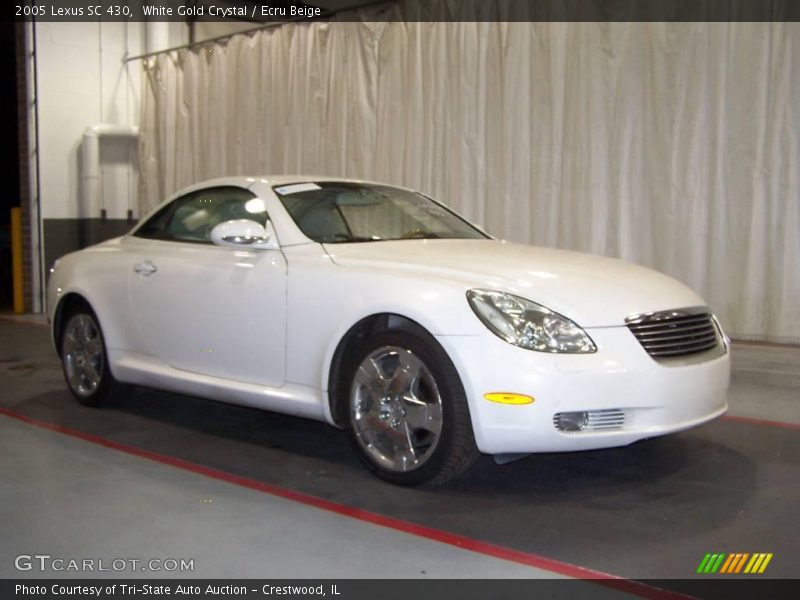 White Gold Crystal / Ecru Beige 2005 Lexus SC 430