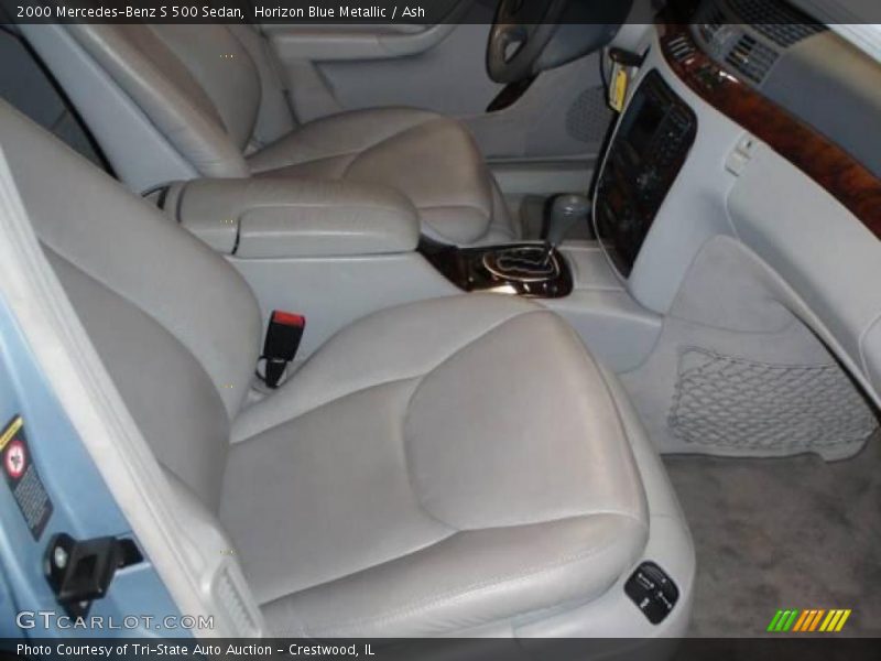 Horizon Blue Metallic / Ash 2000 Mercedes-Benz S 500 Sedan