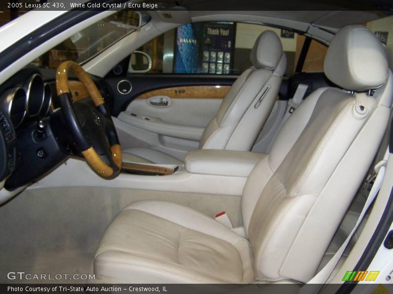 White Gold Crystal / Ecru Beige 2005 Lexus SC 430