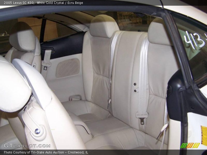 White Gold Crystal / Ecru Beige 2005 Lexus SC 430