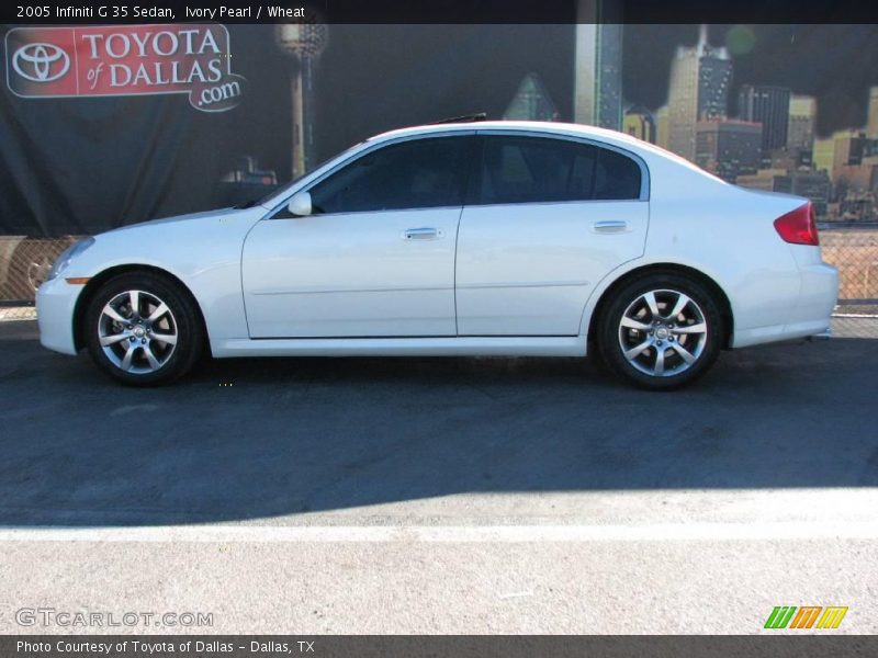 Ivory Pearl / Wheat 2005 Infiniti G 35 Sedan