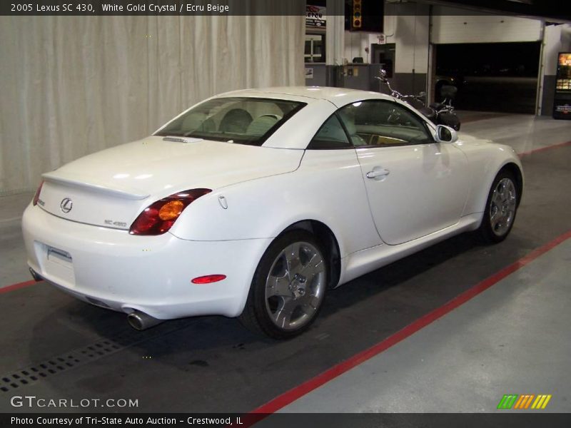 White Gold Crystal / Ecru Beige 2005 Lexus SC 430