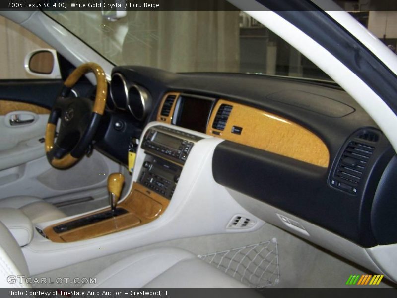 White Gold Crystal / Ecru Beige 2005 Lexus SC 430