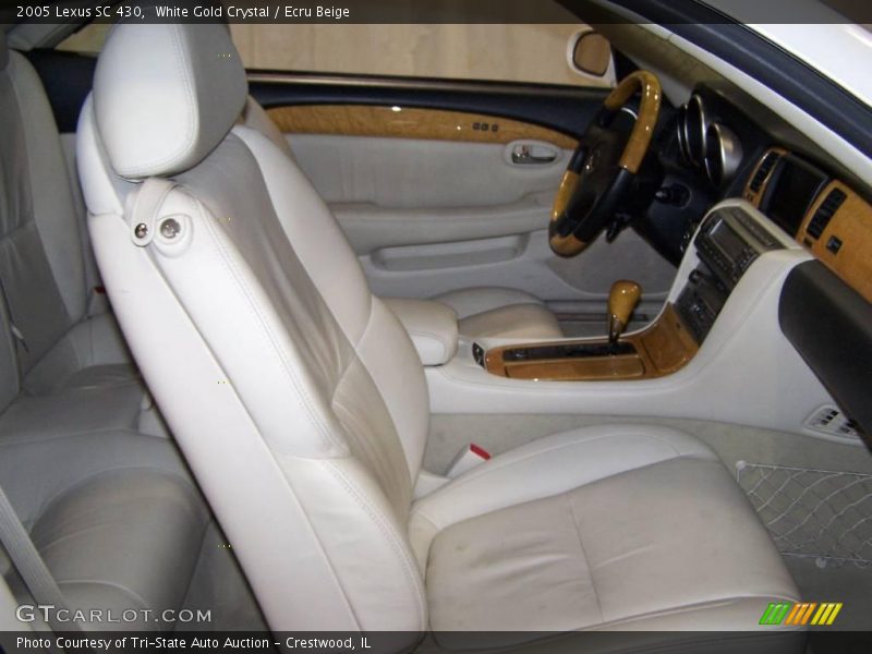 White Gold Crystal / Ecru Beige 2005 Lexus SC 430