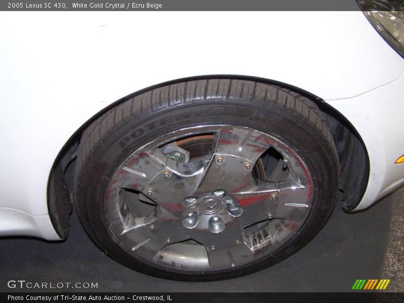 White Gold Crystal / Ecru Beige 2005 Lexus SC 430