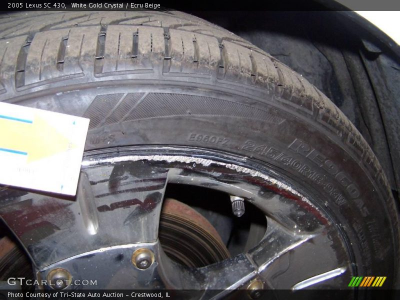 White Gold Crystal / Ecru Beige 2005 Lexus SC 430