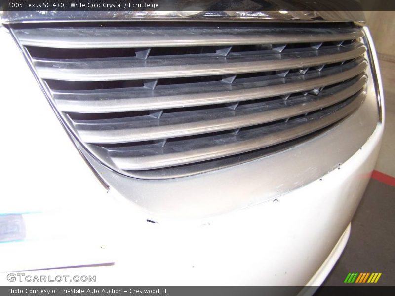 White Gold Crystal / Ecru Beige 2005 Lexus SC 430