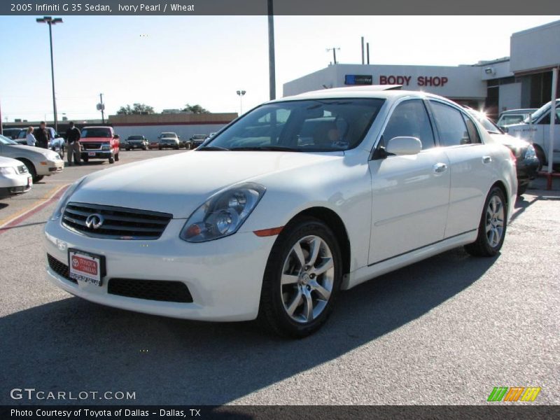 Ivory Pearl / Wheat 2005 Infiniti G 35 Sedan