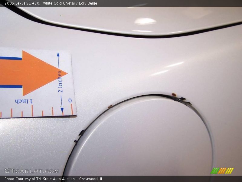 White Gold Crystal / Ecru Beige 2005 Lexus SC 430