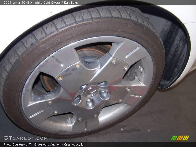 White Gold Crystal / Ecru Beige 2005 Lexus SC 430