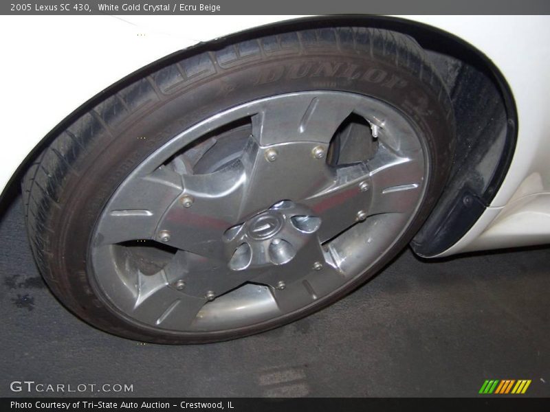 White Gold Crystal / Ecru Beige 2005 Lexus SC 430