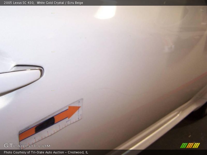 White Gold Crystal / Ecru Beige 2005 Lexus SC 430