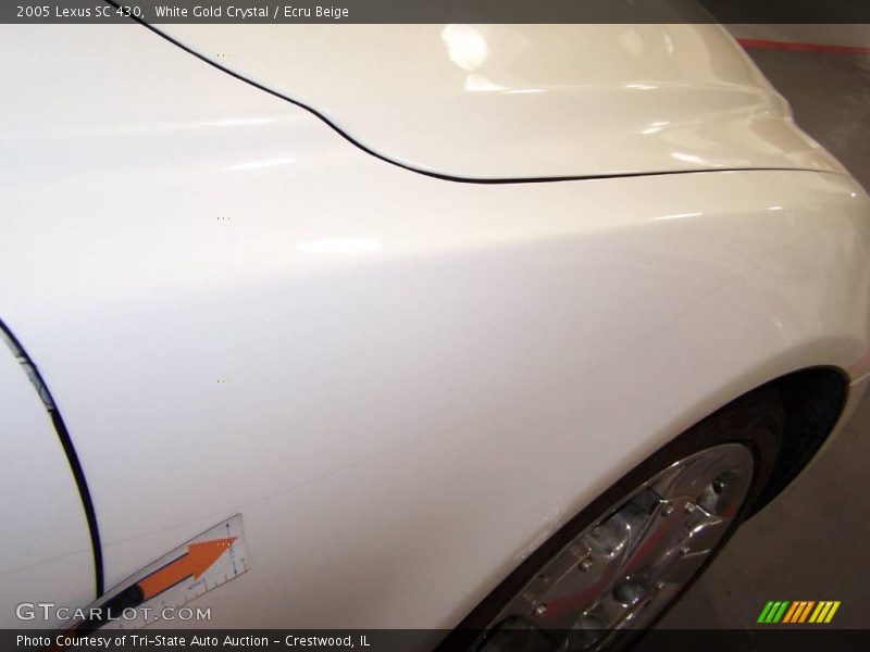 White Gold Crystal / Ecru Beige 2005 Lexus SC 430