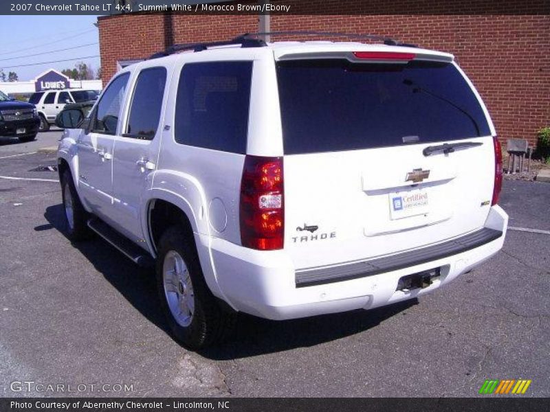 Summit White / Morocco Brown/Ebony 2007 Chevrolet Tahoe LT 4x4