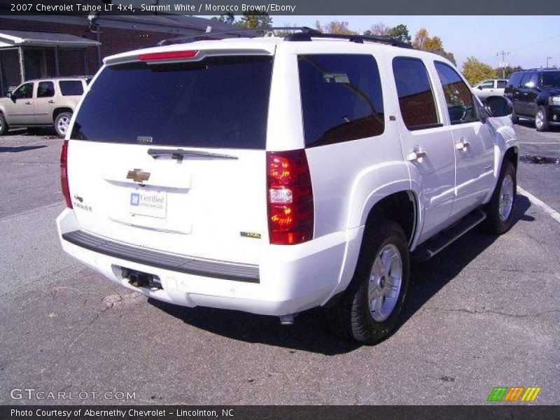 Summit White / Morocco Brown/Ebony 2007 Chevrolet Tahoe LT 4x4