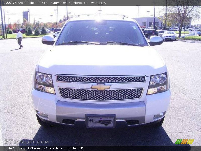 Summit White / Morocco Brown/Ebony 2007 Chevrolet Tahoe LT 4x4