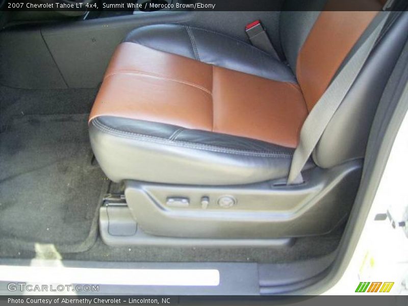 Summit White / Morocco Brown/Ebony 2007 Chevrolet Tahoe LT 4x4