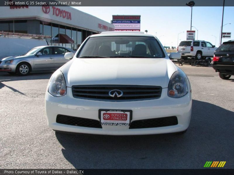 Ivory Pearl / Wheat 2005 Infiniti G 35 Sedan