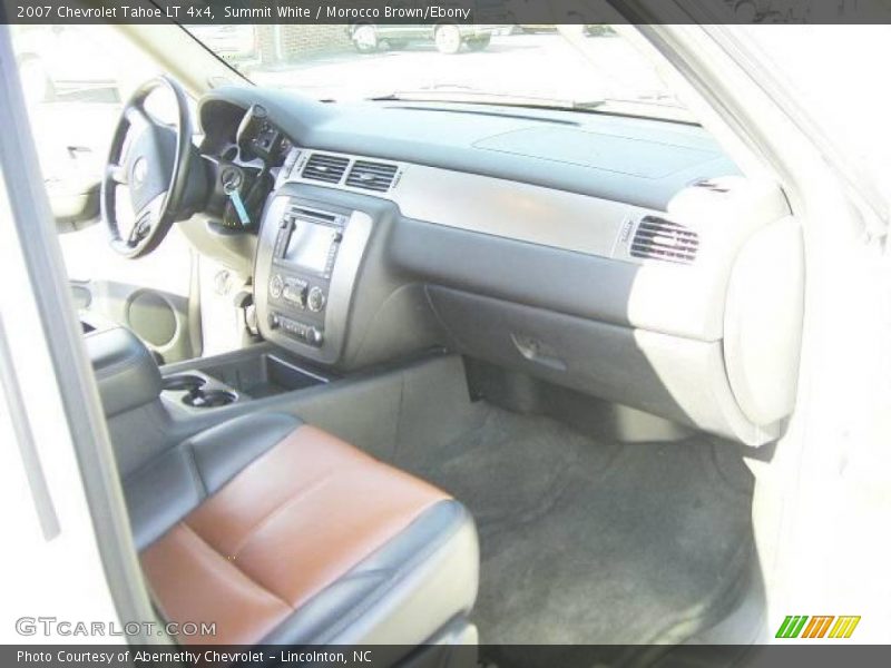 Summit White / Morocco Brown/Ebony 2007 Chevrolet Tahoe LT 4x4