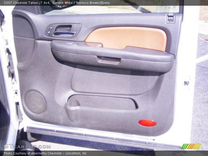 Summit White / Morocco Brown/Ebony 2007 Chevrolet Tahoe LT 4x4