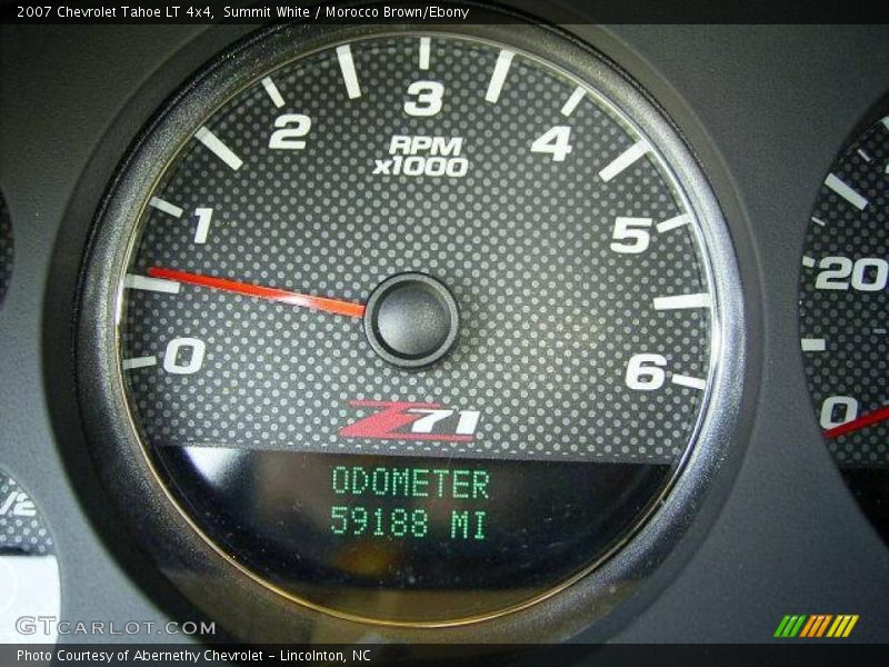 Summit White / Morocco Brown/Ebony 2007 Chevrolet Tahoe LT 4x4