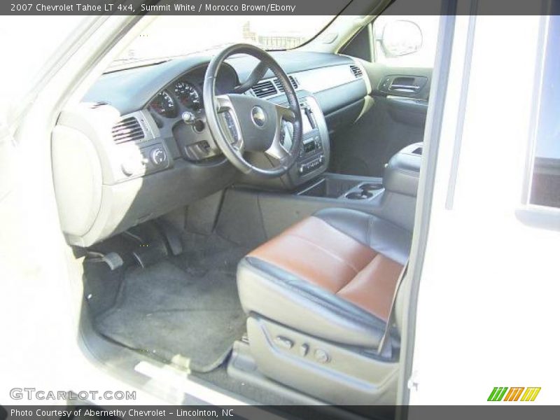 Summit White / Morocco Brown/Ebony 2007 Chevrolet Tahoe LT 4x4