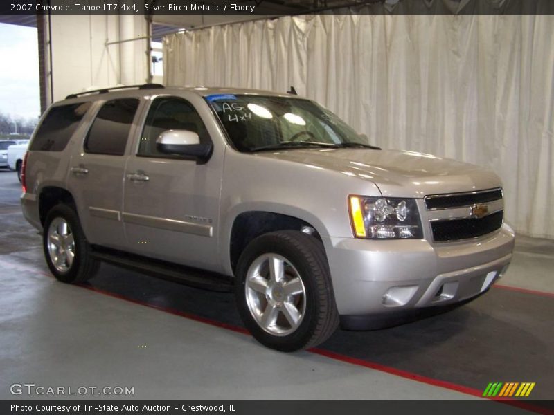 Silver Birch Metallic / Ebony 2007 Chevrolet Tahoe LTZ 4x4