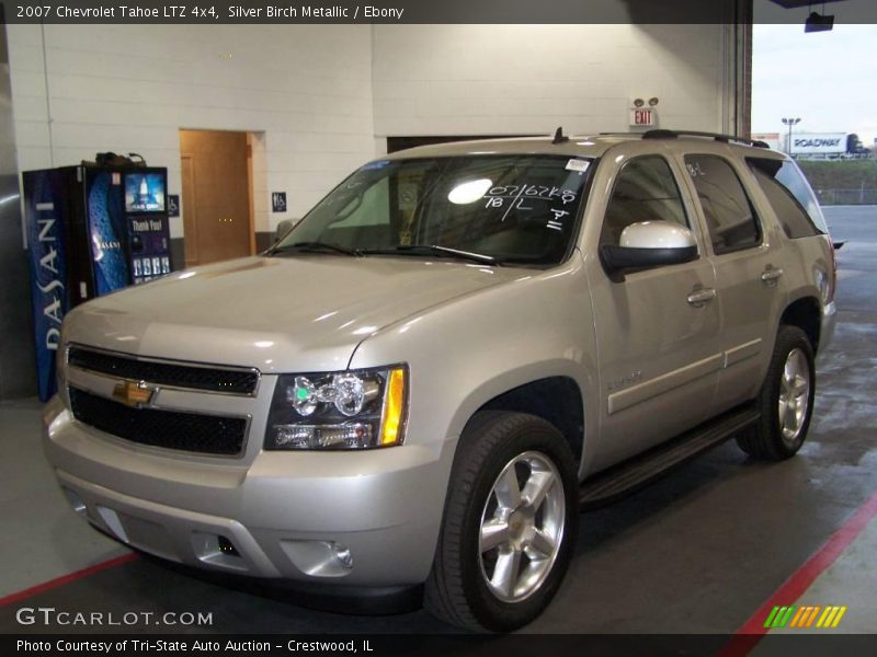 Silver Birch Metallic / Ebony 2007 Chevrolet Tahoe LTZ 4x4