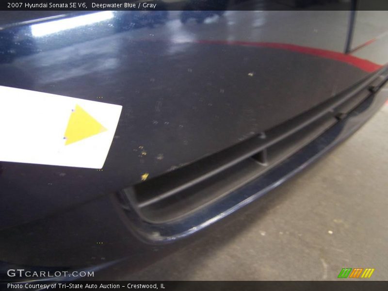 Deepwater Blue / Gray 2007 Hyundai Sonata SE V6