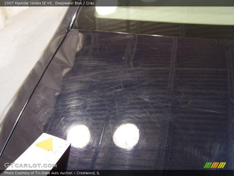 Deepwater Blue / Gray 2007 Hyundai Sonata SE V6