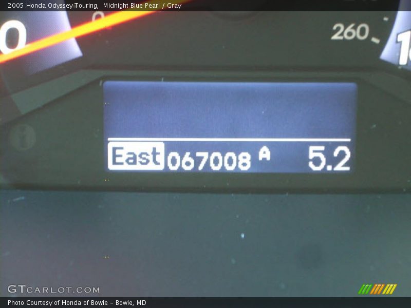 Midnight Blue Pearl / Gray 2005 Honda Odyssey Touring