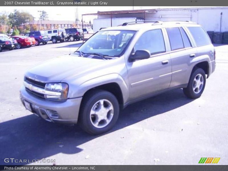 Graystone Metallic / Light Gray 2007 Chevrolet TrailBlazer LS