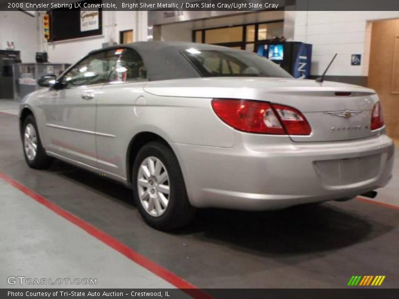 Bright Silver Metallic / Dark Slate Gray/Light Slate Gray 2008 Chrysler Sebring LX Convertible
