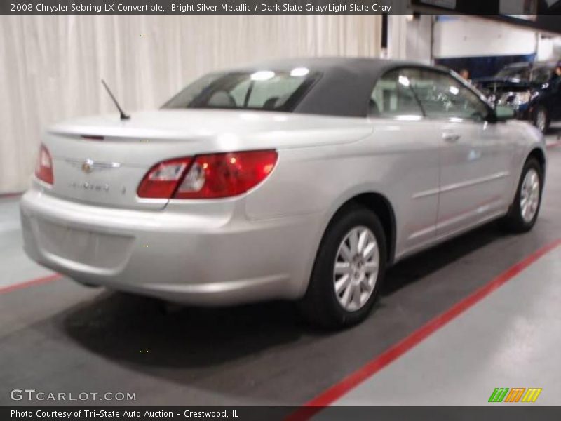 Bright Silver Metallic / Dark Slate Gray/Light Slate Gray 2008 Chrysler Sebring LX Convertible