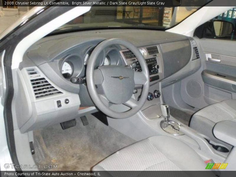 Bright Silver Metallic / Dark Slate Gray/Light Slate Gray 2008 Chrysler Sebring LX Convertible