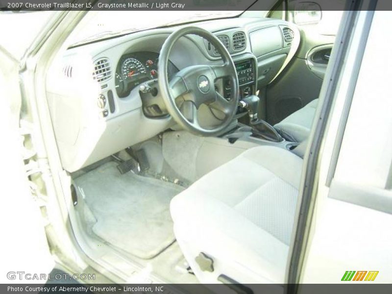 Graystone Metallic / Light Gray 2007 Chevrolet TrailBlazer LS