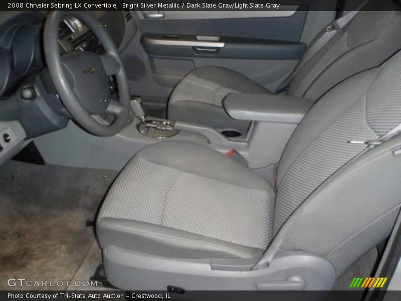 Bright Silver Metallic / Dark Slate Gray/Light Slate Gray 2008 Chrysler Sebring LX Convertible