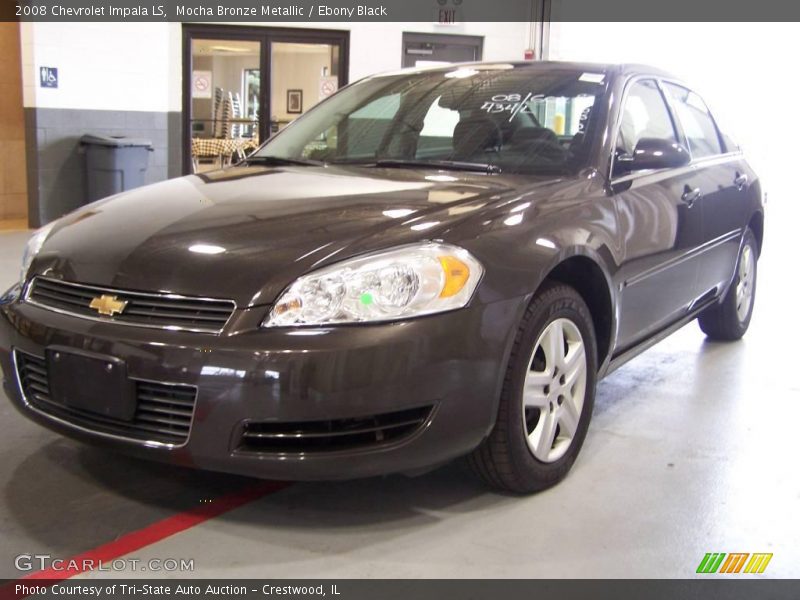 Mocha Bronze Metallic / Ebony Black 2008 Chevrolet Impala LS