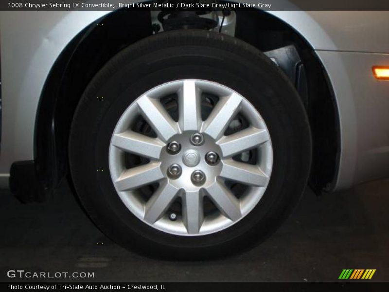 Bright Silver Metallic / Dark Slate Gray/Light Slate Gray 2008 Chrysler Sebring LX Convertible