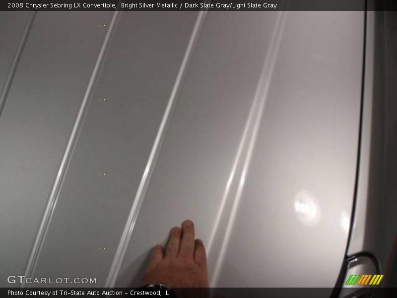 Bright Silver Metallic / Dark Slate Gray/Light Slate Gray 2008 Chrysler Sebring LX Convertible