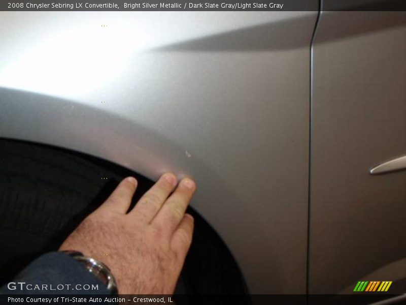 Bright Silver Metallic / Dark Slate Gray/Light Slate Gray 2008 Chrysler Sebring LX Convertible