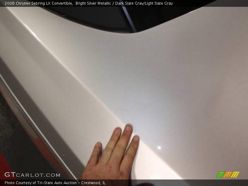 Bright Silver Metallic / Dark Slate Gray/Light Slate Gray 2008 Chrysler Sebring LX Convertible