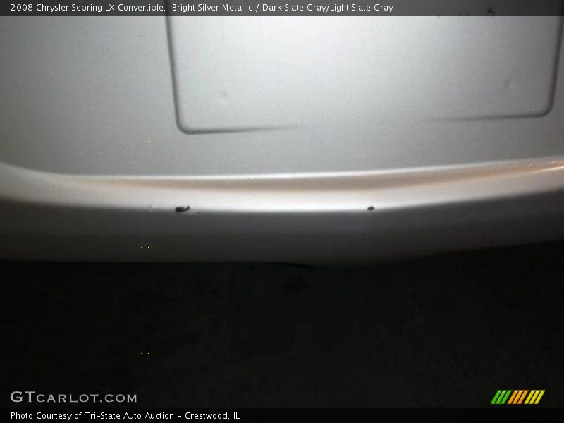 Bright Silver Metallic / Dark Slate Gray/Light Slate Gray 2008 Chrysler Sebring LX Convertible