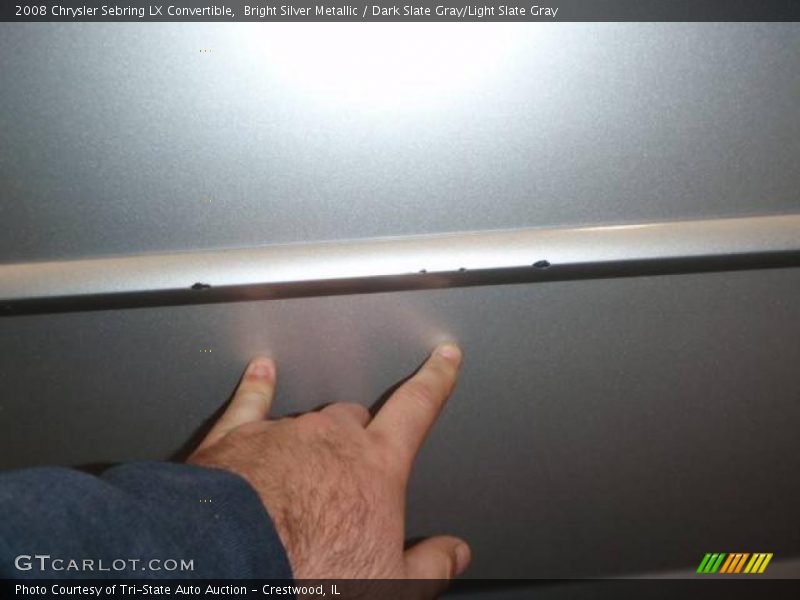 Bright Silver Metallic / Dark Slate Gray/Light Slate Gray 2008 Chrysler Sebring LX Convertible