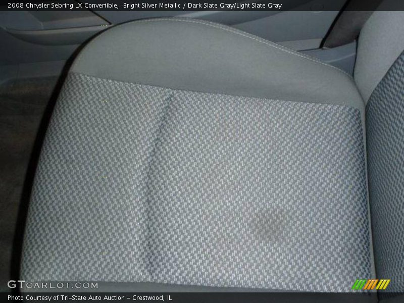 Bright Silver Metallic / Dark Slate Gray/Light Slate Gray 2008 Chrysler Sebring LX Convertible