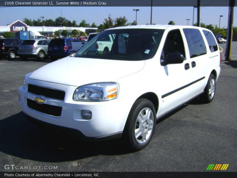 Summit White / Medium Gray 2008 Chevrolet Uplander LS